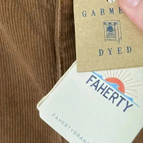 NWT Faherty Garment Dyed Organic Cotton Corduroy Straight Leg Jeans size 26 - Picture 9 of 11
